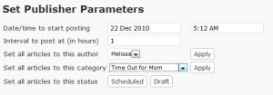 Speedy APLC parameters