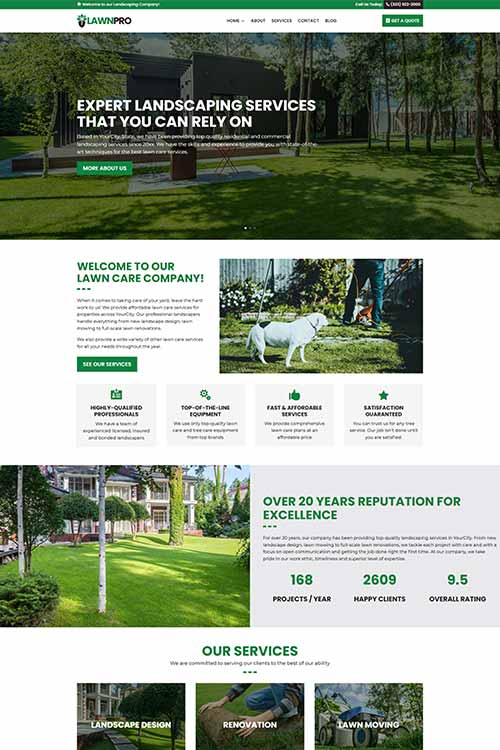 Landscaping web design #1