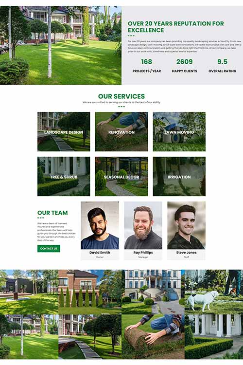 Landscaping web design #2