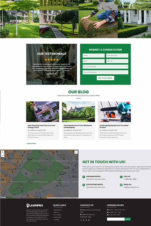 Landscaping web design #3