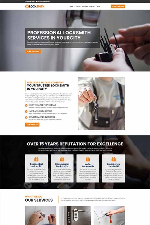 Locksmith web design #1