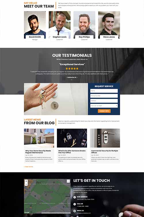 Locksmith web design #3