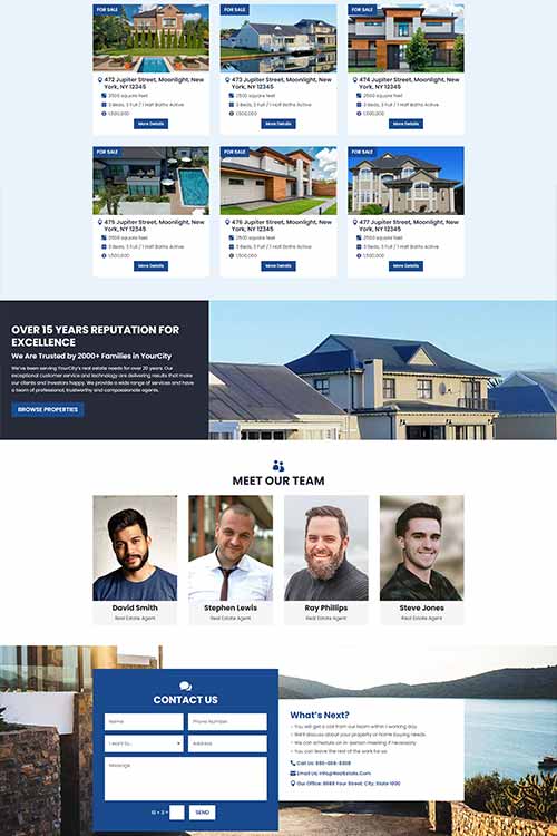 Real estate web design #3